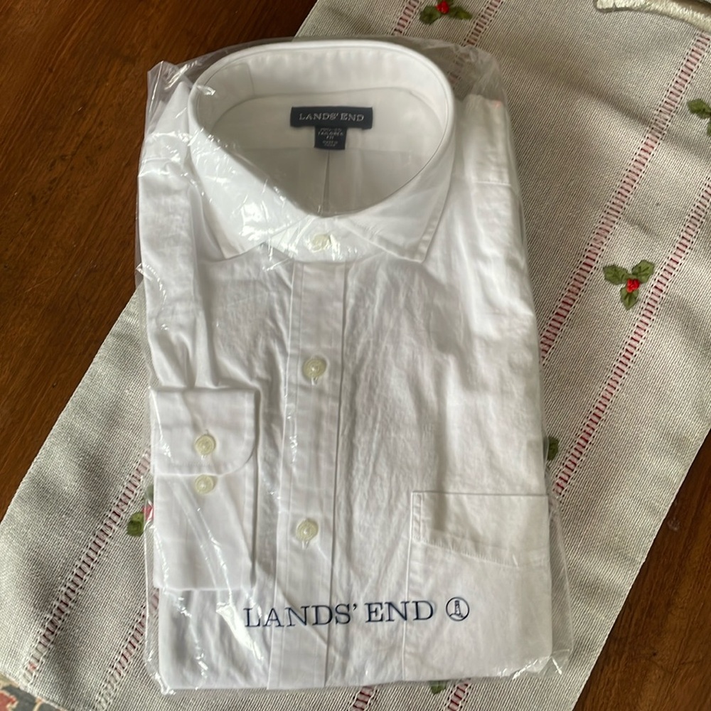 Lands’ End Dress/Sport Shirt - new